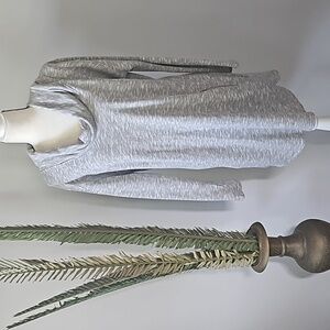 Cato Heather Gray Cowl Neck Tunic Sweatshirt